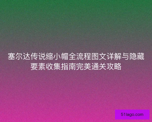 塞尔达传说缩小帽全流程图文详解与隐藏要素收集指南完美通关攻略 塞尔达传说缩小帽全流程图文详解与隐藏要素收集指南完美通关攻略