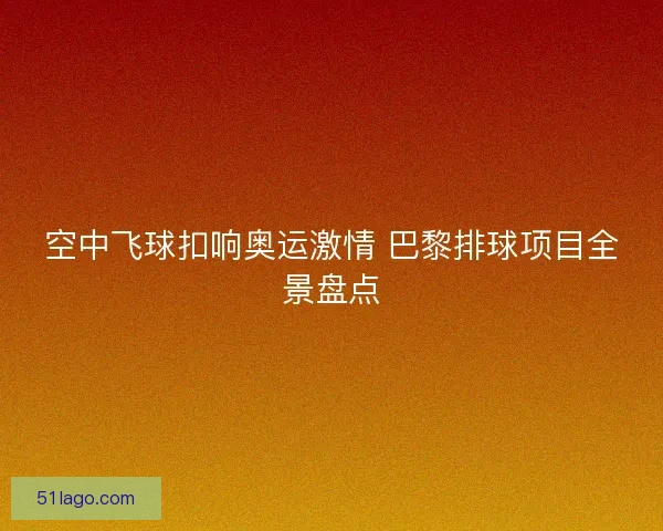 空中飞球扣响奥运激情 巴黎排球项目全景盘点