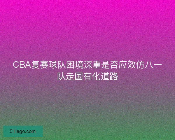 CBA复赛球队困境深重是否应效仿八一队走国有化道路